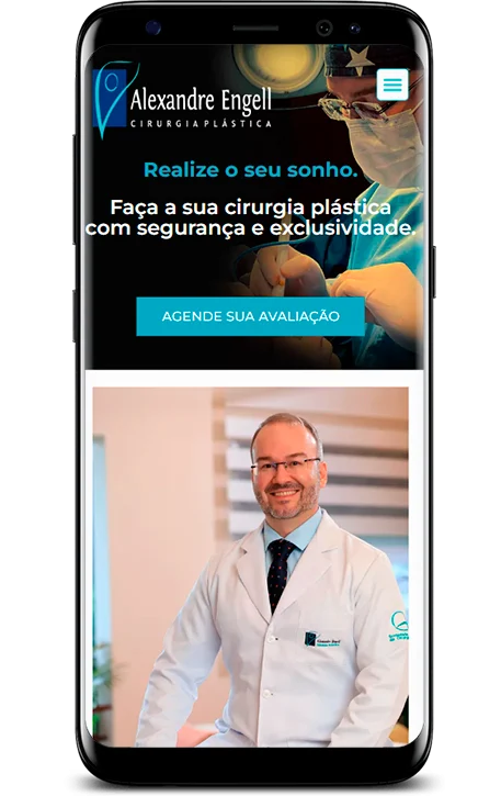 Site de Drº Alexandre Engell desenvolvido pela Central Click